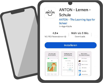 Bild: ANTON App auf Smartphone Bildschirm