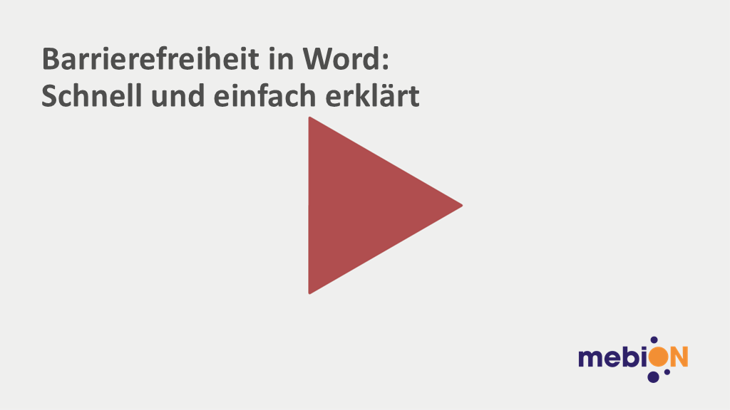 Barrierefreiheit in Word: Schnell und einfach erklärt