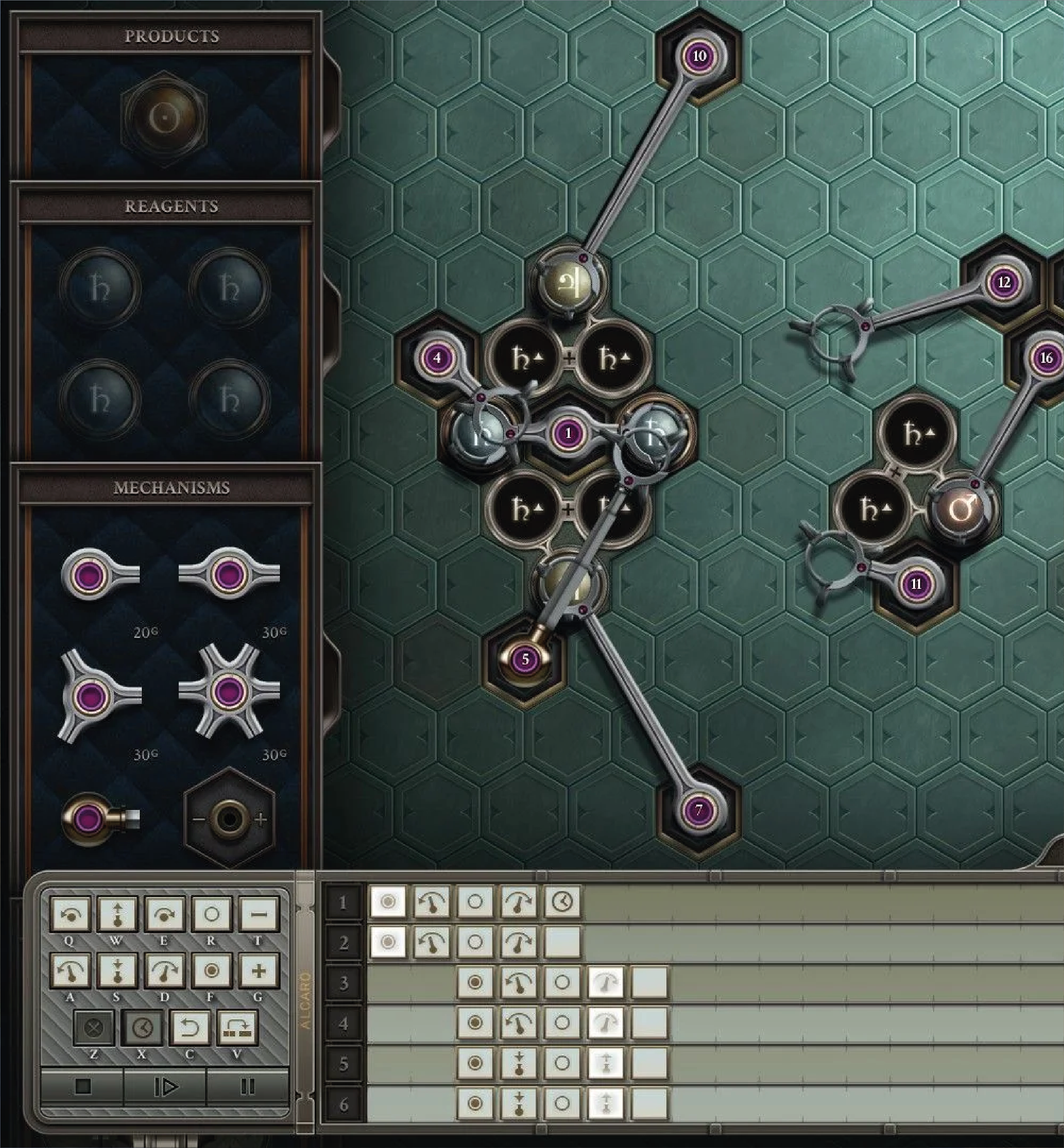 Screenshot aus Opus Magnum