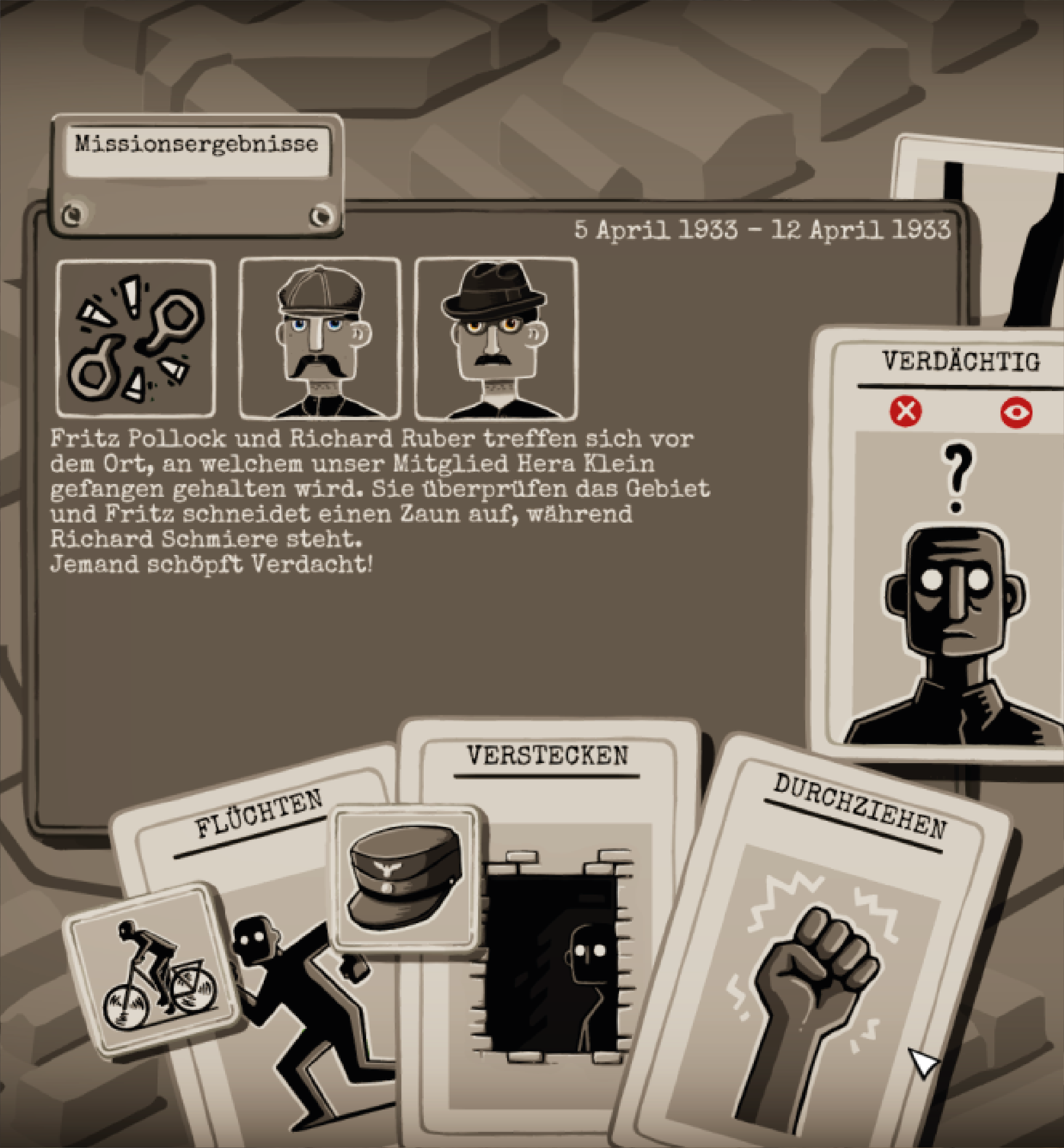 Screenshot aus Through the Darkest of Times